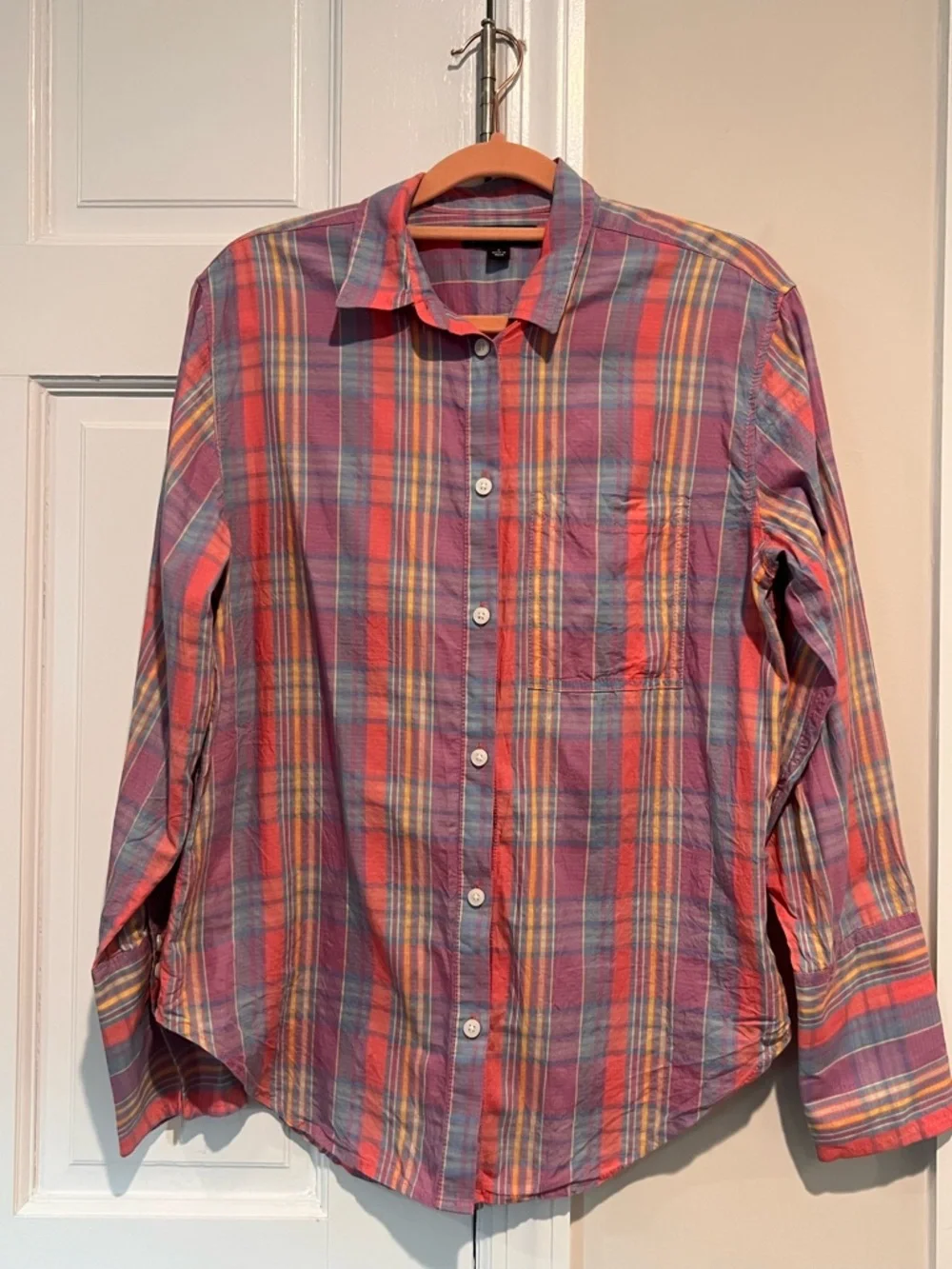 Jcrew Multicolor Plaid Button-Up Cotton Shirt - Picture 2 of 6